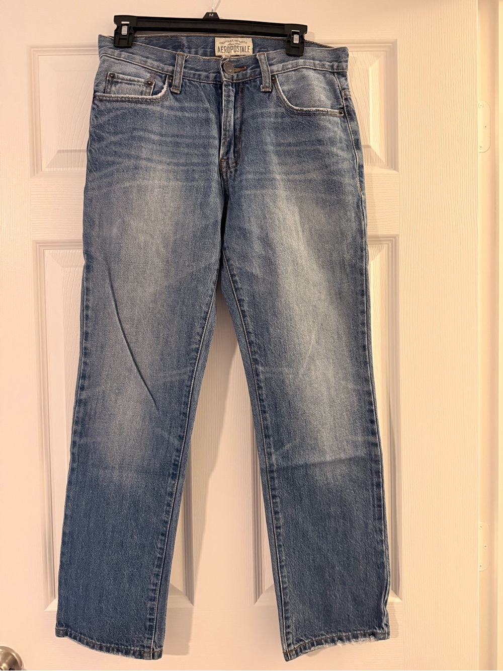 Light Wash Straight Jeans